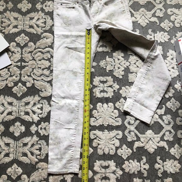 GAP 1969, Low Rise, Light Beige Floral, Always Skinny Jeans, Sz 27 - Picture 7 of 9